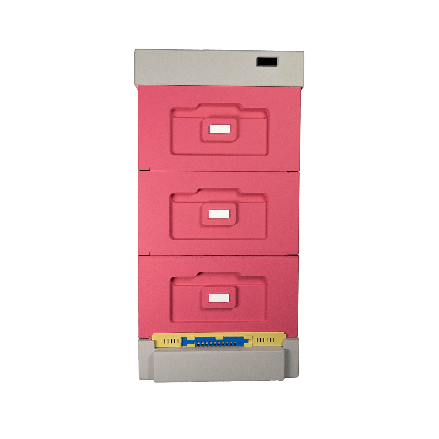 Bienenbeute; Styroporbeute für 10 Zander-,12 DNM-Rähmchen mit Hygieneboden(Rosa)