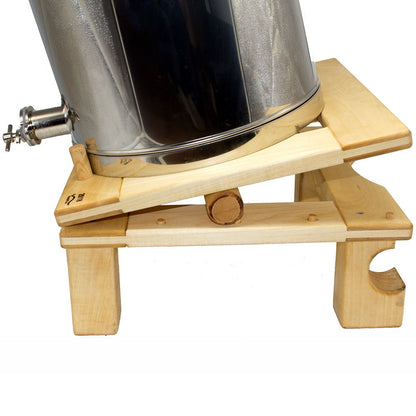 Abfühlknecht aus Niemholz/ Verstellbarer Ständer für Honigbehälter