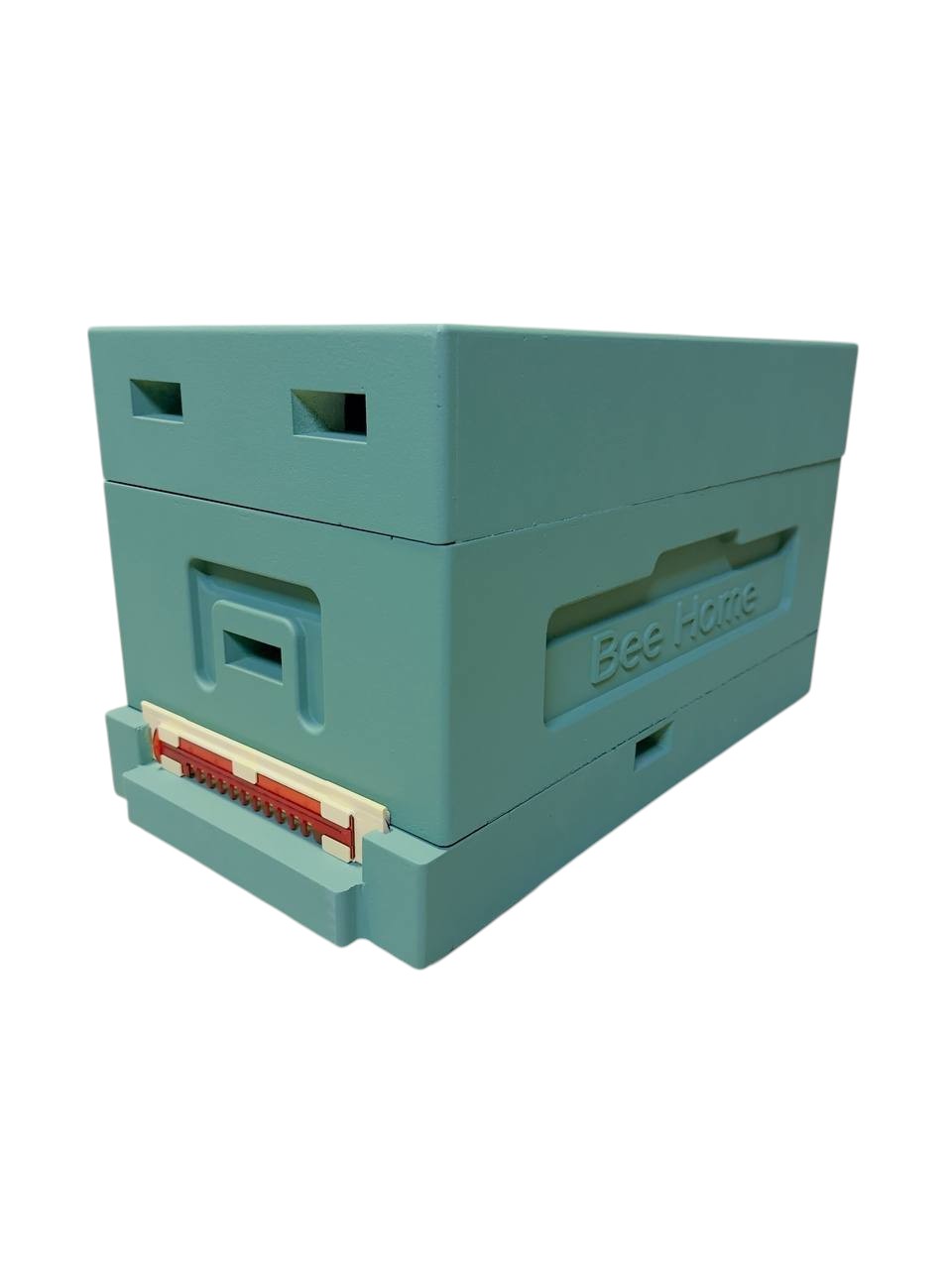 Vier-Nukleus-Beute aus Styropor - für 4 Königinnenableger - Komplettset (grün)