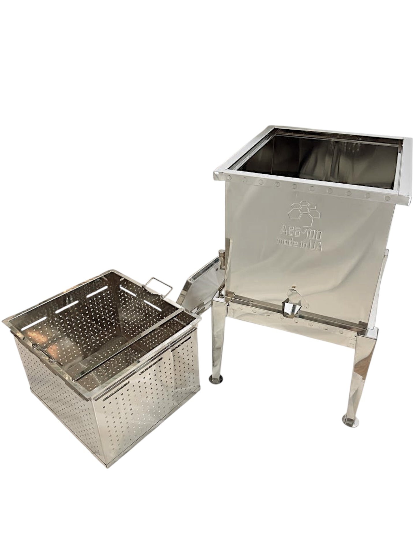 Dampfwachsschmelzer aus Edelstahl für 10 Rähmchen