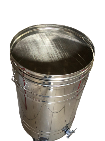 Abfüller mit Filter, 150 l (aus rostfreiem Edelstahl, Edelstahlhahn)