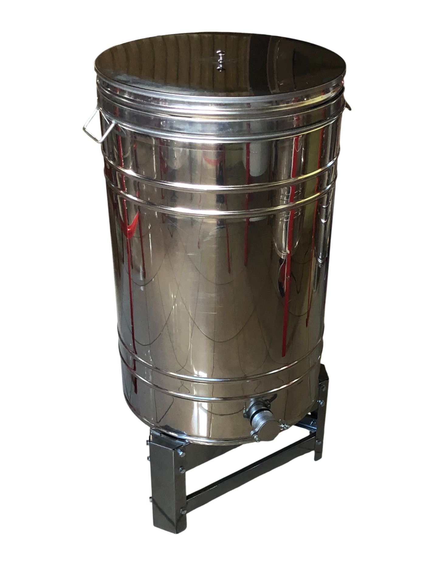 Abfüller mit Filter, 150 l (aus rostfreiem Edelstahl, Edelstahlhahn)