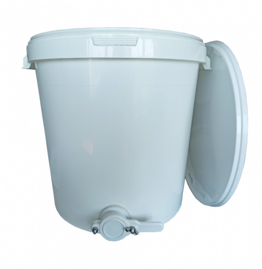 Polypropylen-Absetzbehälter 30 l mit 6/4"-Ablasshahn