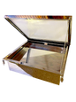 Sonnenwachsschmelzer aus Edelstahl für 2 Rähmchen (Polycarbonat )