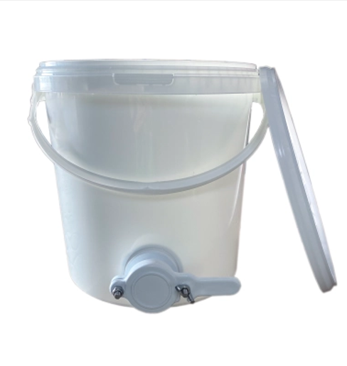 Polipropylen-Abfüllbehälter (10,3 L) mit 6/4"-Ablasshahn