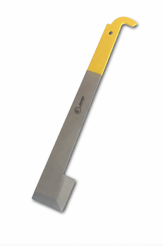 Stockmeißel 27 cm – Wabenheber – Edelstahl – Gelb (JERO)