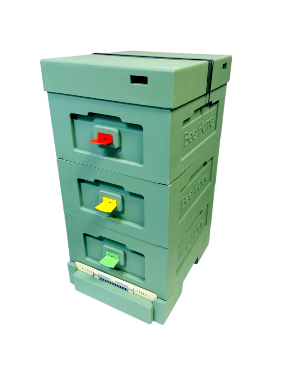 Bee Home Styroporbeute Grün – 10 Zander / 12 DNM – Komplettset mit Zubehör