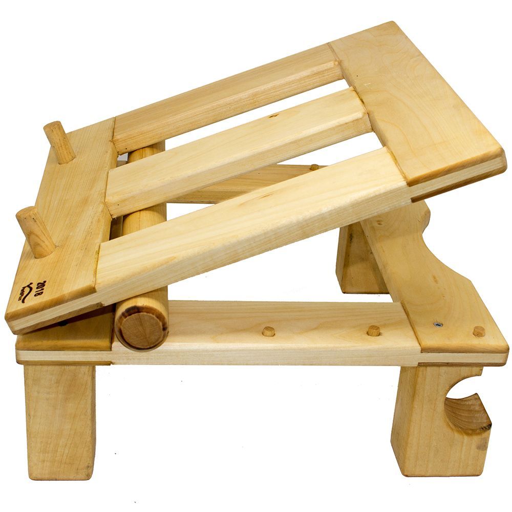 Abfühlknecht aus Niemholz/ Verstellbarer Ständer für Honigbehälter