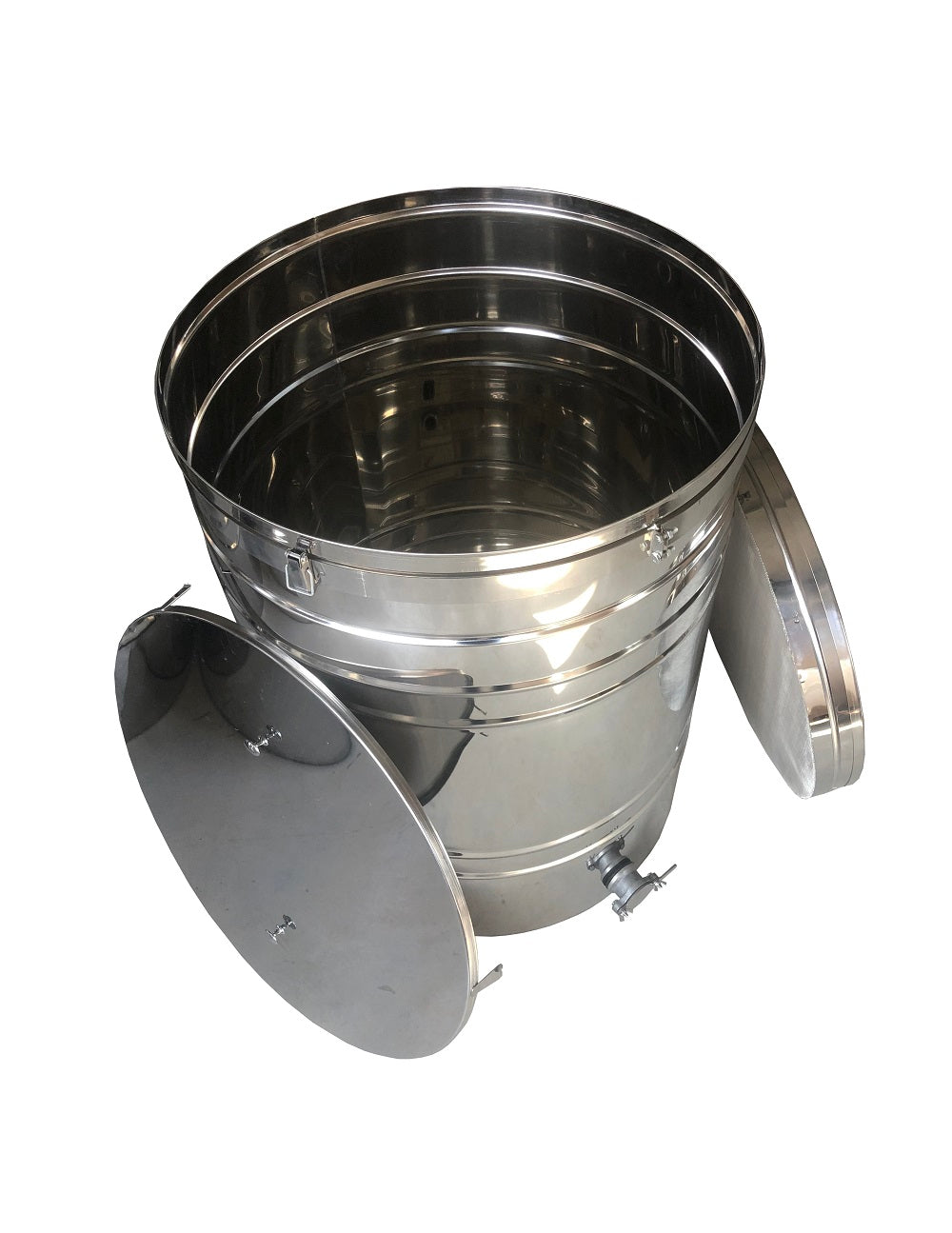 Abfüller mit Filter, 250 l (aus rostfreiem Edelstahl, Edelstahlhahn)