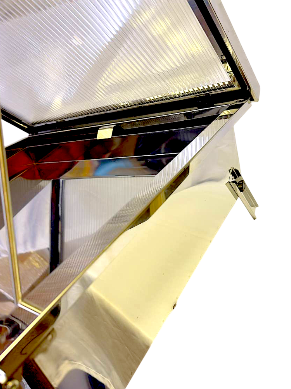 Sonnenwachsschmelzer aus Edelstahl für 2 Rähmchen (Polycarbonat )