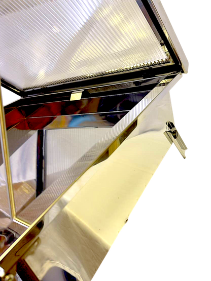 Sonnenwachsschmelzer aus Edelstahl für 2 Rähmchen (Polycarbonat )