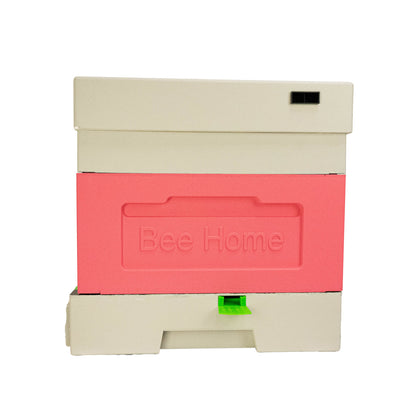 Styroporbeute für 4 Zander-Völker – Hygieneboden (rosa-grau)