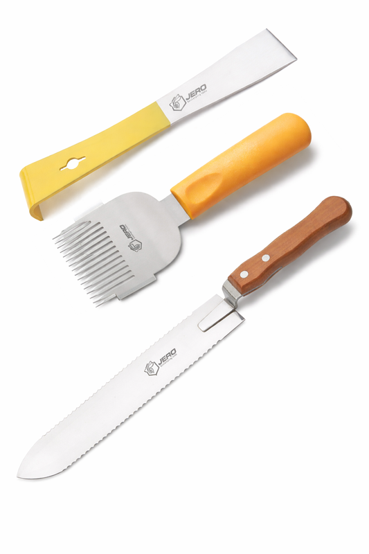 Imker Werkzeug-Set JERO – Entdeckelungsmesser, Stockmeißel & Entdeckelungsgabel