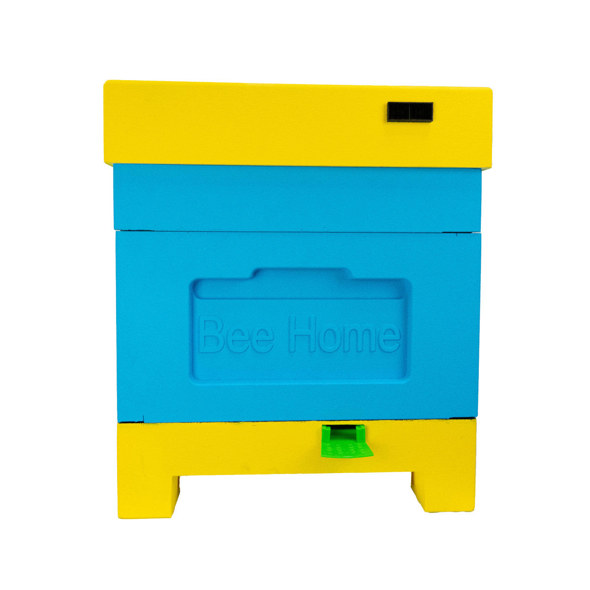 Styroporbeute mit Hygieneboden - für 4 Zander-Völker mit Hygieneboden(Gelb-Blau)