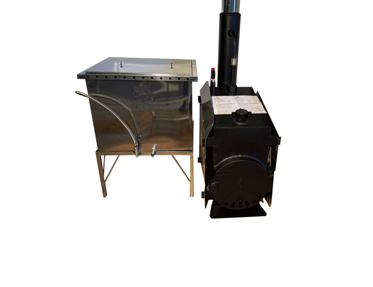 SET: Dampfbetriebener Holz-Dampfgenerator + Dampfwachsschmelzer für 13 Rähmchen