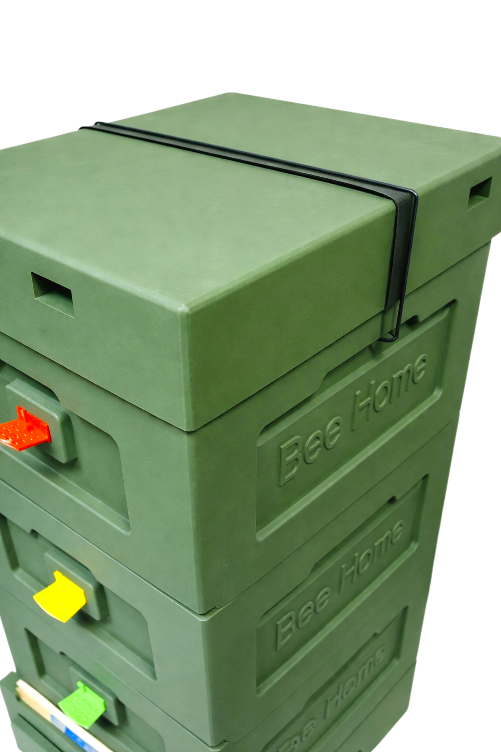 Bee Home Styroporbeute Grün – 10 Zander / 12 DNM – Komplettset mit Zubehör