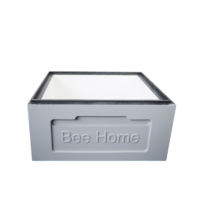 Zarge Styropor Zander 10 / DNM 12 – Bee Home – grau