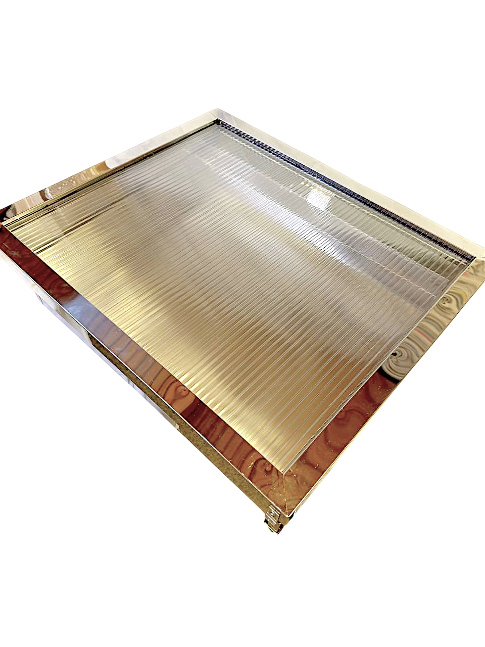 Sonnenwachsschmelzer aus Edelstahl für 2 Rähmchen (Polycarbonat )