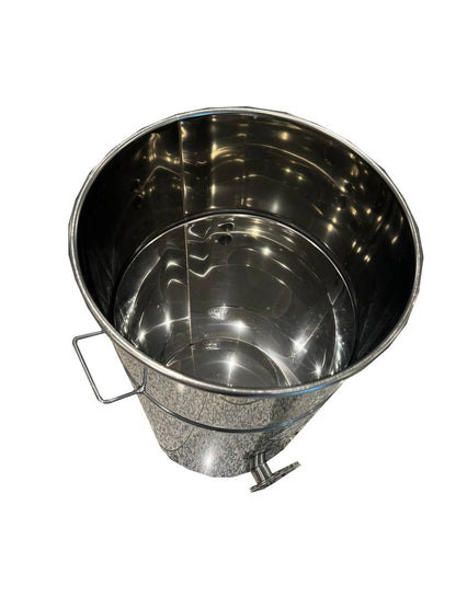 Abfüller mit Filter, 70 l (aus rostfreiem Edelstahl, Edelstahlhahn)