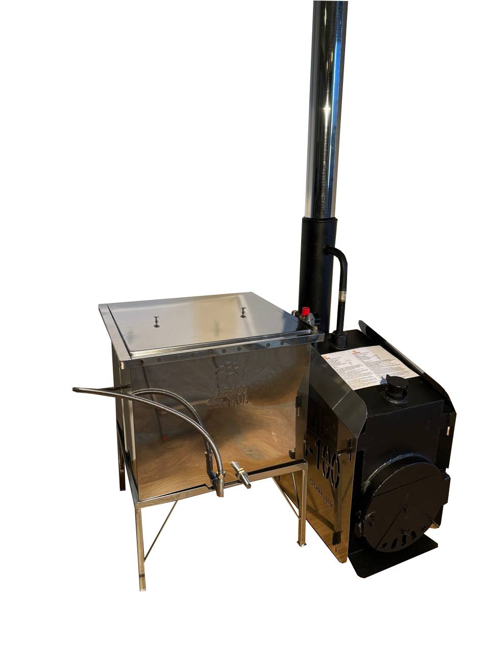 SET: Dampfbetriebener Holz-Dampfgenerator + Dampfwachsschmelzer für 13 Rähmchen