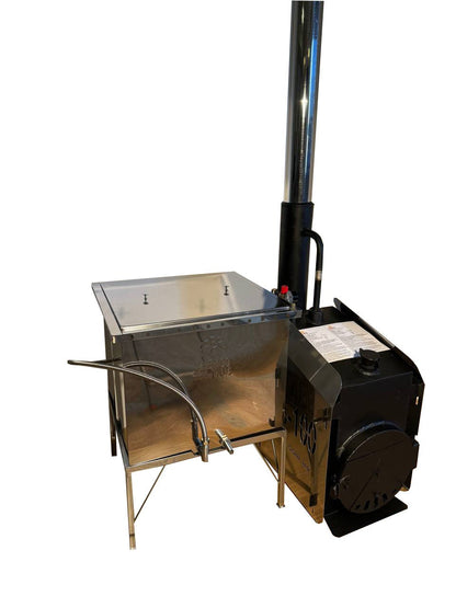 SET: Dampfbetriebener Holz-Dampfgenerator + Dampfwachsschmelzer für 13 Rähmchen