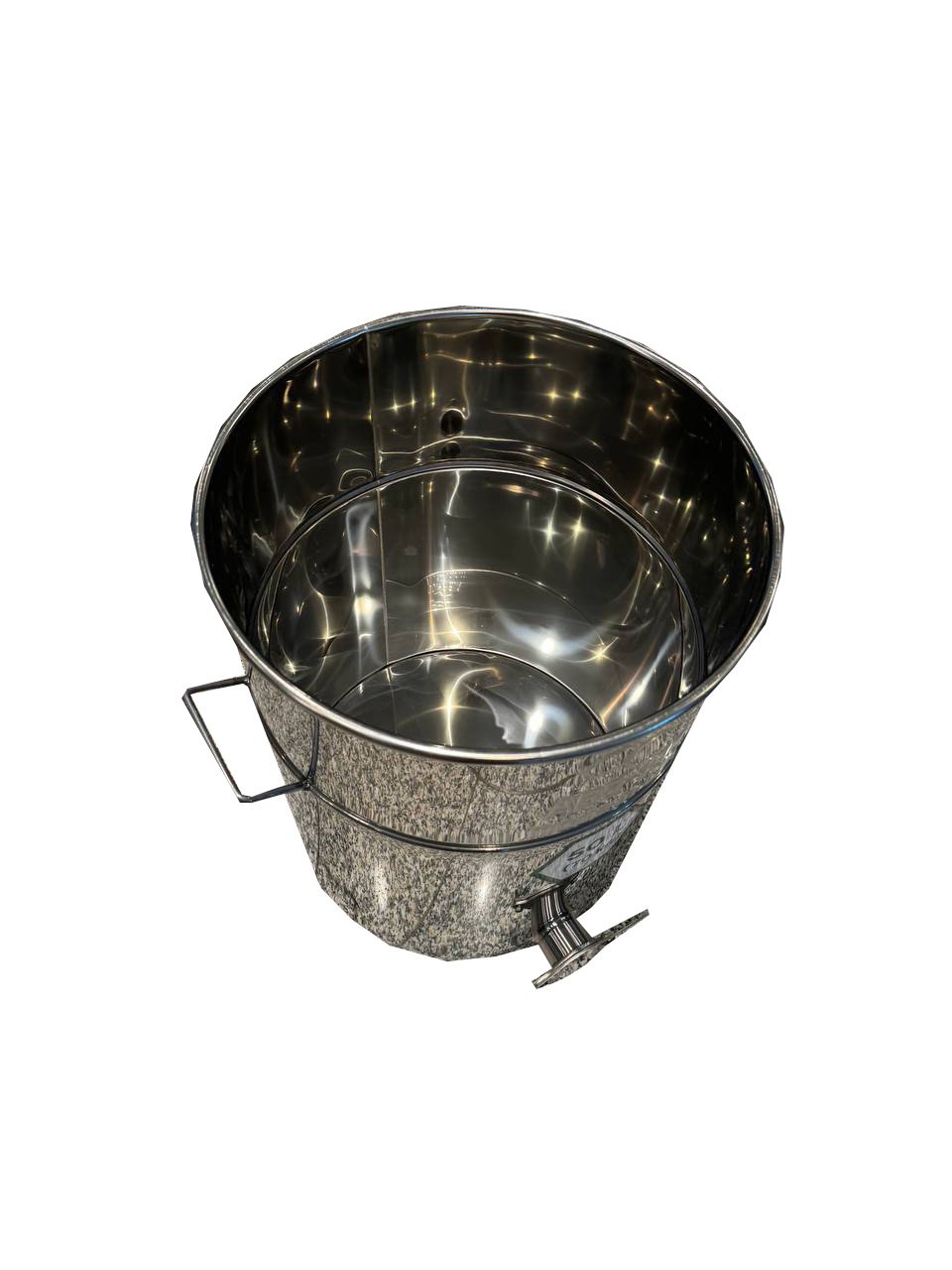 Abfüller 50 l (aus rostfreiem Edelstahl, Hahn aus Edelstahl)