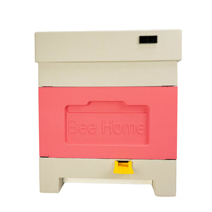 Styroporbeute für 4 Zander-Völker – Hygieneboden (rosa-grau)