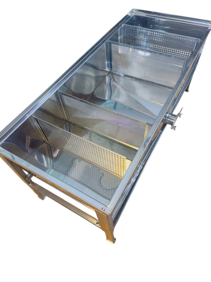 Horizontale Honig-Absetzbehälter 60 L mit Filtersystem – aus Edelstahl