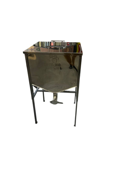 Wabenentdeckelungstisch 0,5 m mit Edelstahl-Halterung