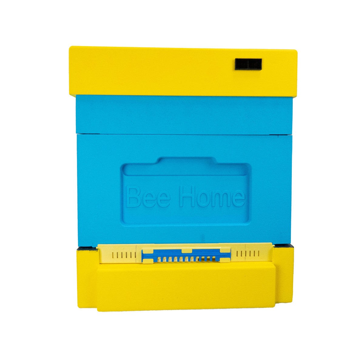 Styroporbeute mit Hygieneboden - für 4 Zander-Völker mit Hygieneboden(Gelb-Blau)