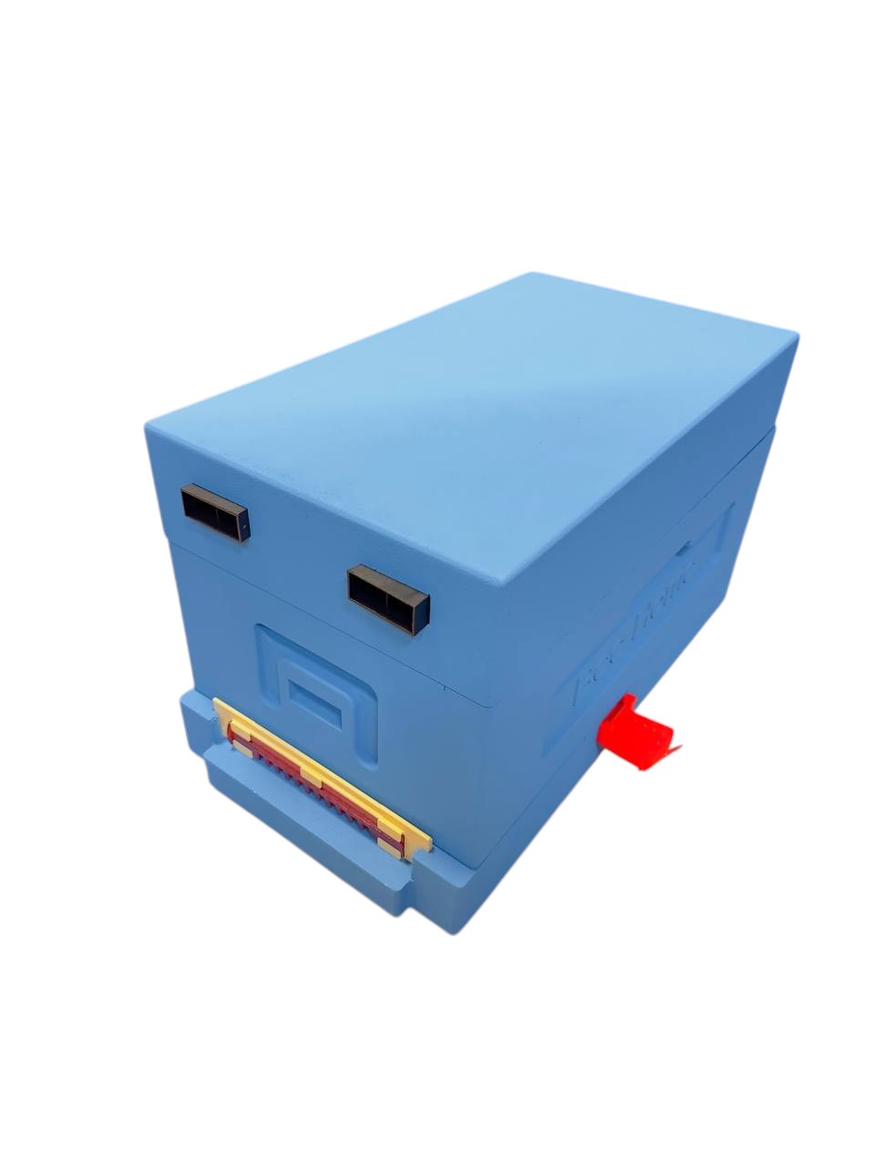 Vier-Nukleus-Beute aus Styropor - für 4 Königinnenableger - Komplettset (blau)