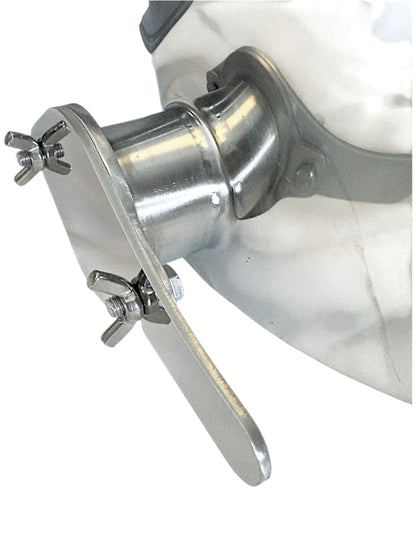 Abfüller mit Filter, 35 l (aus rostfreiem Edelstahl, Edelstahlhahn)