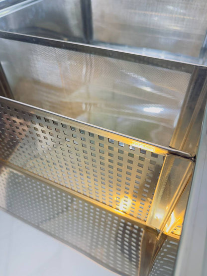 Horizontale Honig-Absetzbehälter 60 L mit Filtersystem – aus Edelstahl