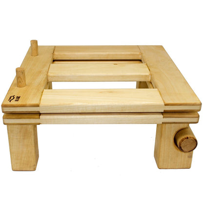 Abfühlknecht aus Niemholz/ Verstellbarer Ständer für Honigbehälter