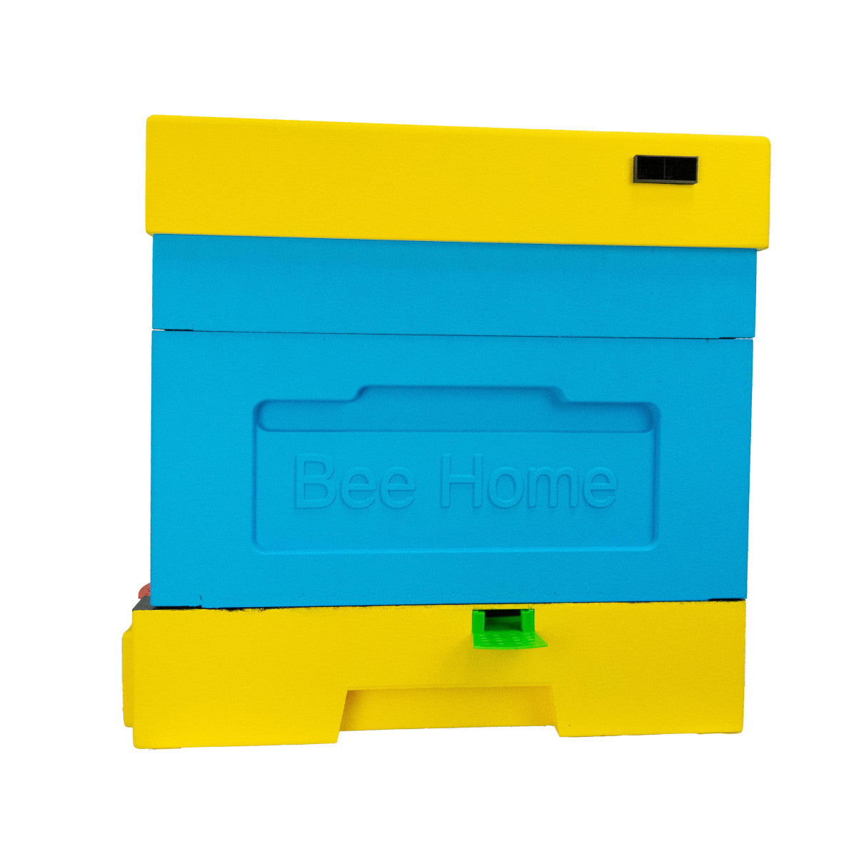 Styroporbeute mit Hygieneboden - für 4 Zander-Völker mit Hygieneboden(Gelb-Blau)