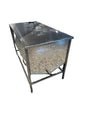 Wachsschmelztisch für Dampfgenerator mit flachem Korb (FB), mit Abdeckung - 1 Meter