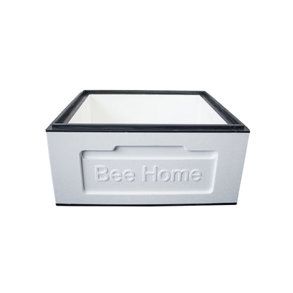 Bee Home Bienenbeute aus Styropor für 12 DNM-Rähmchen mit hohem Hygieneboden – Unlackiert