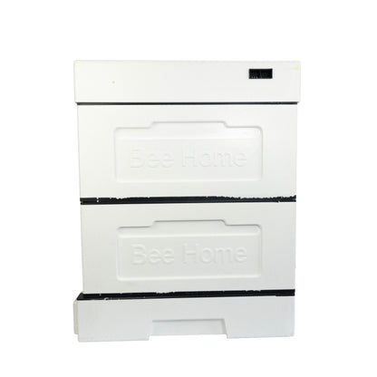 Bienenbeute aus Styropor mit zwei Zargen (Unlackiert)