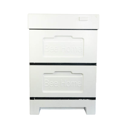 Bienenbeute aus Styropor mit zwei Zargen (Unlackiert)