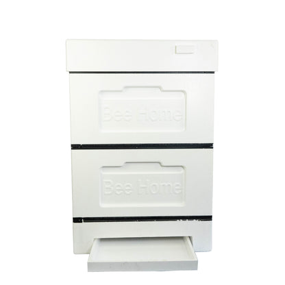 Bienenbeute aus Styropor mit zwei Zargen (Unlackiert)