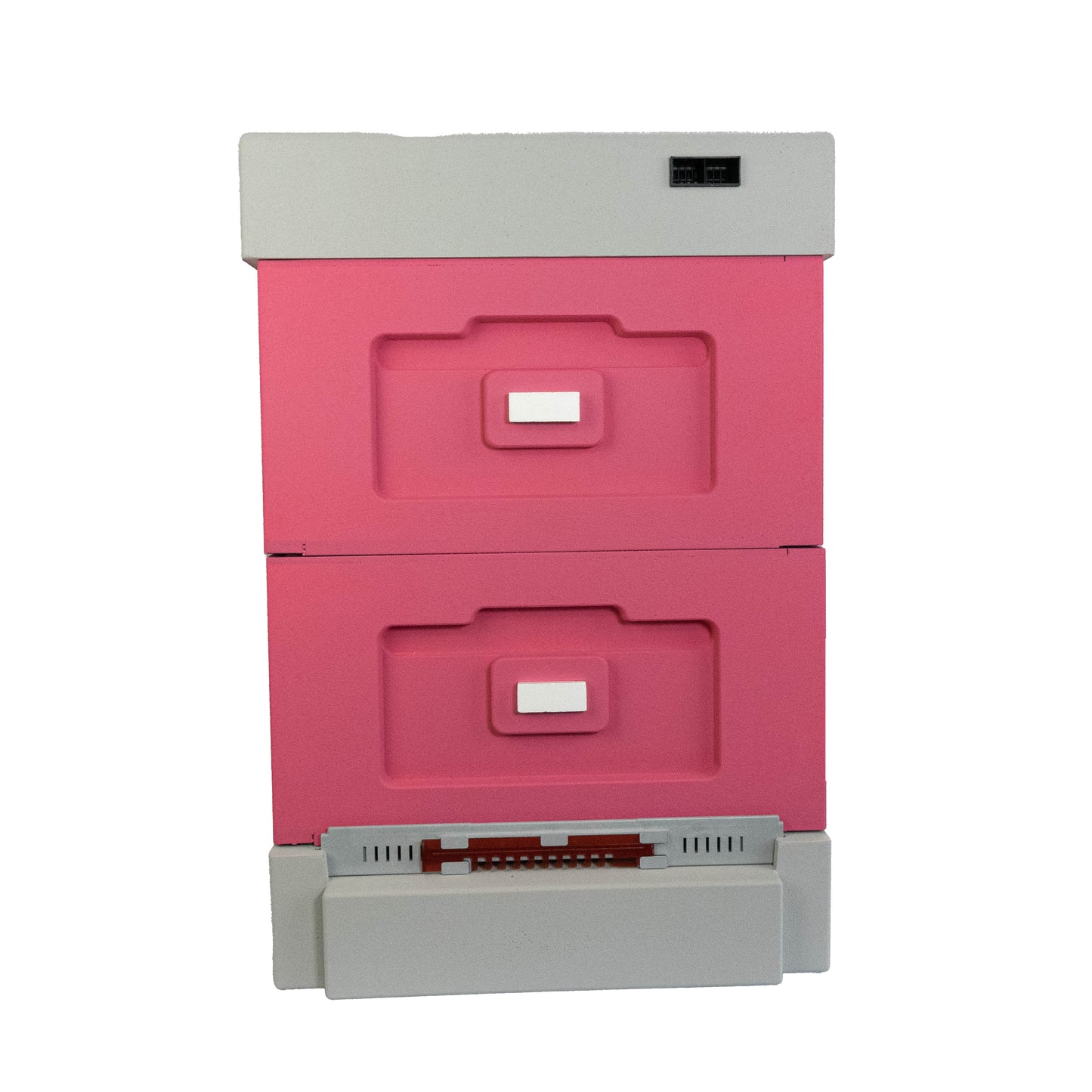 Bienenbeute Styropor (Rosa) mit zwei Zargen – für 10 Zander- oder 12 DNM-Rähmchen mit Hygieneboden