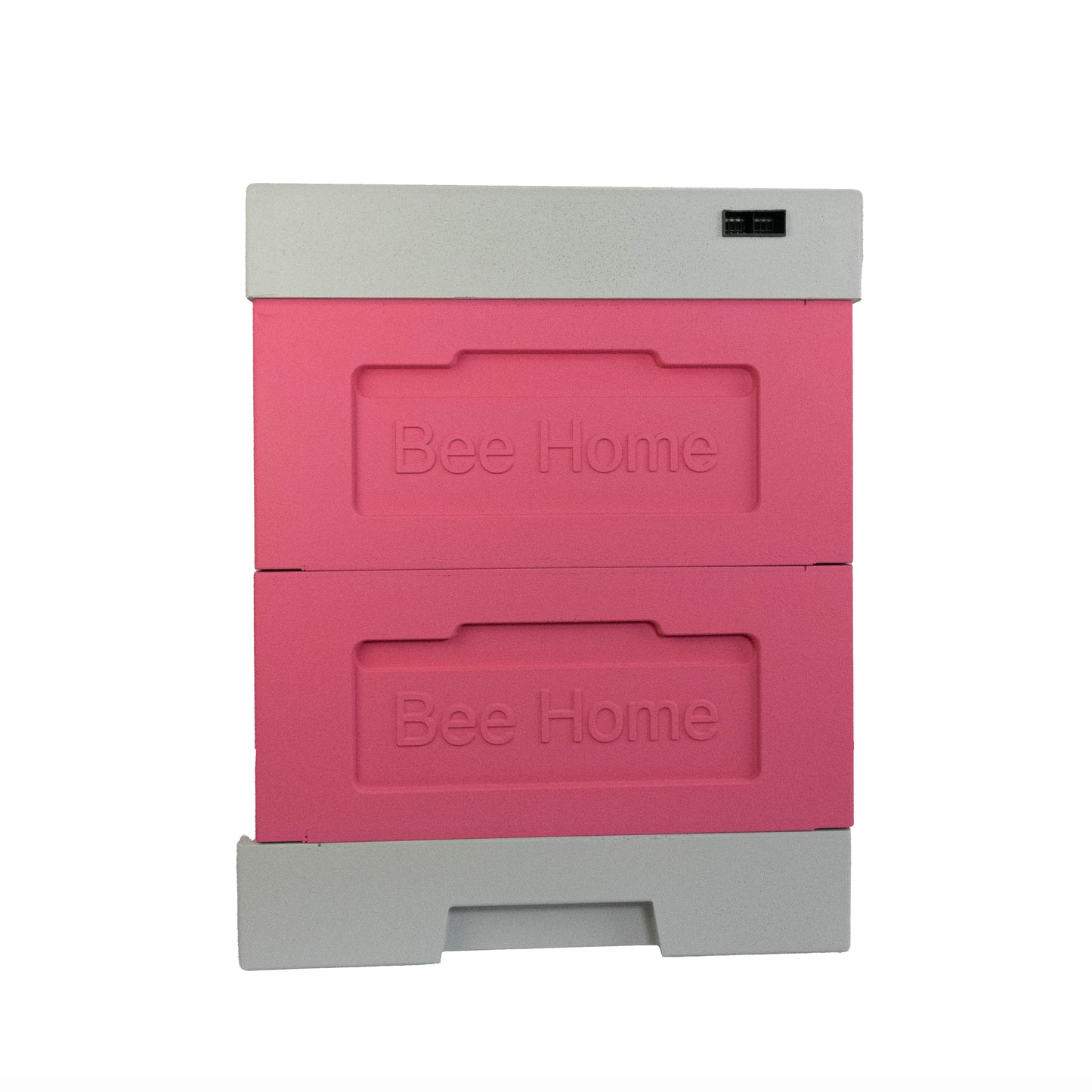 Bienenbeute Styropor (Rosa) mit zwei Zargen – für 10 Zander- oder 12 DNM-Rähmchen mit Hygieneboden