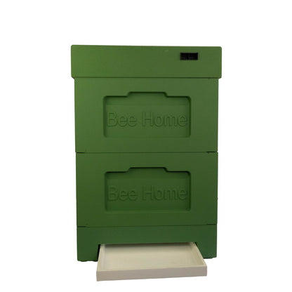 Bienenbeute aus Styropor mit zwei Zargen DNM,Zander  grün