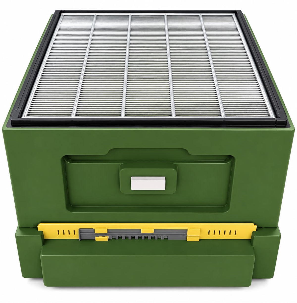 Bee Home Bienenbeuten-Set für 12 DNM-Rähmchen mit 2 Halbzargen, hohem Hygieneboden, DNM-Absperrgitter und Bienenflucht – Grün
