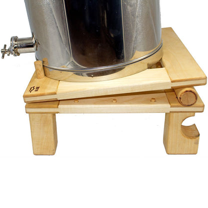 Abfühlknecht aus Niemholz/ Verstellbarer Ständer für Honigbehälter