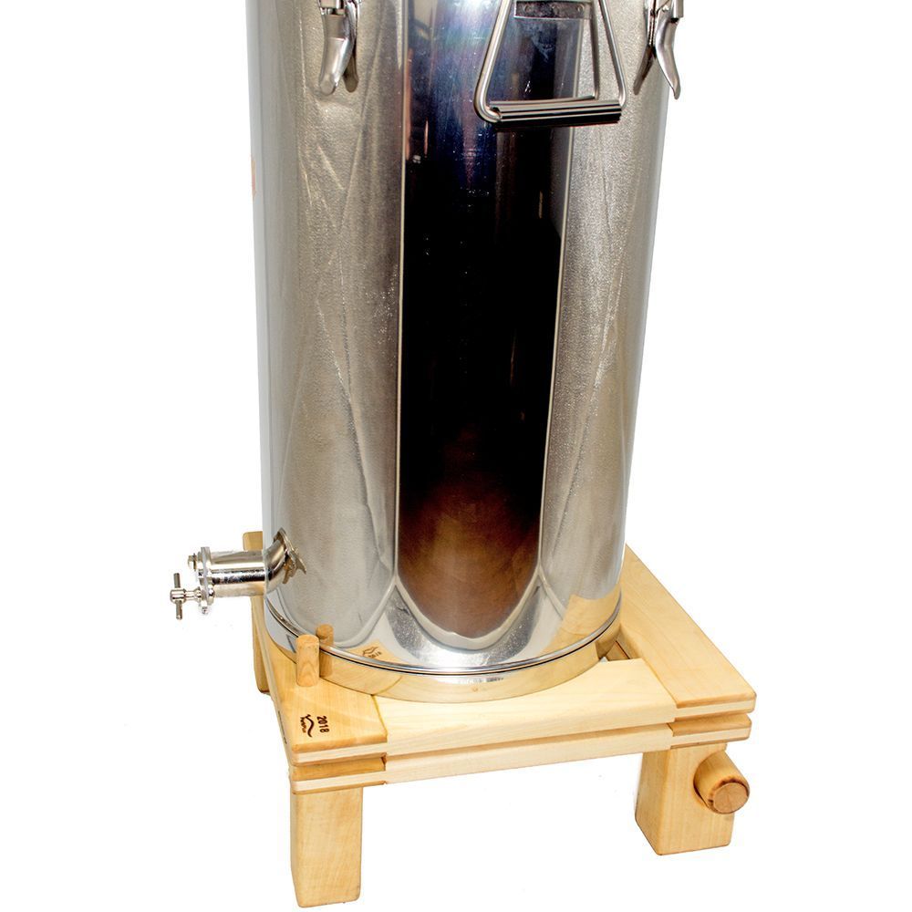 Abfühlknecht aus Niemholz/ Verstellbarer Ständer für Honigbehälter