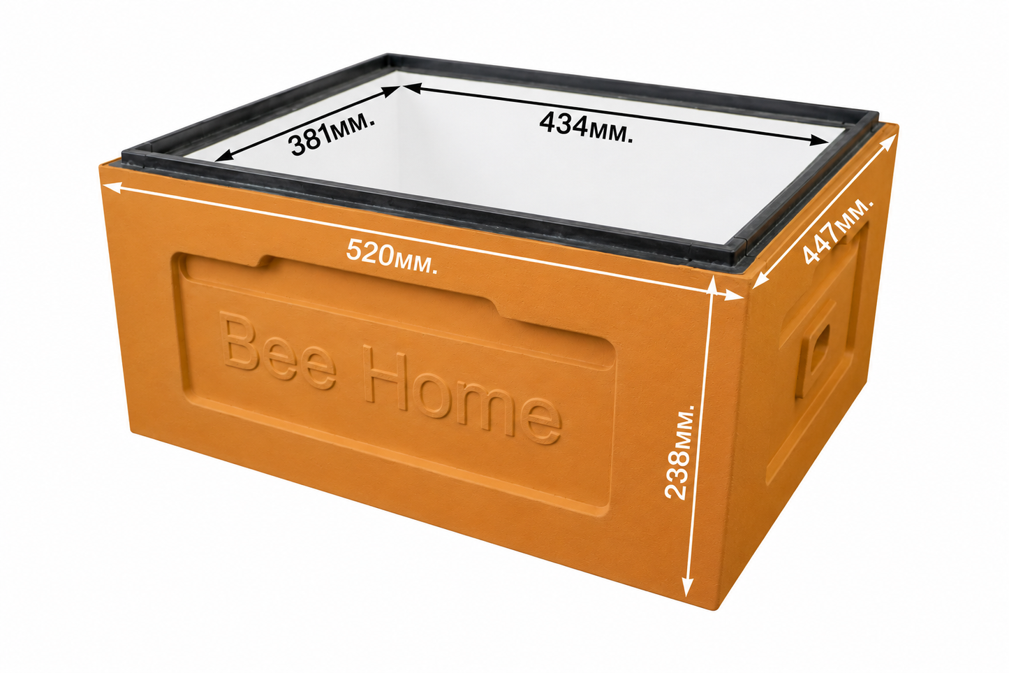 Bee Home Styrofoam bodies for 10 Zander or 12 DNM frames – blue