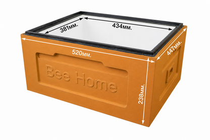 Bee Home Styrofoam bodies for 10 Zander or 12 DNM frames – blue