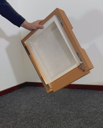 Bee Home Bienenbeute aus Styropor für 10 Zander / 12 DNM Rähmchen mit Hygieneboden – Braun