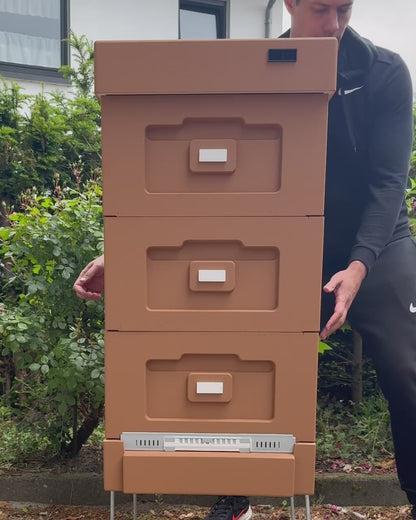 Pollenfalle mit Hygienebodenfunktion – braun